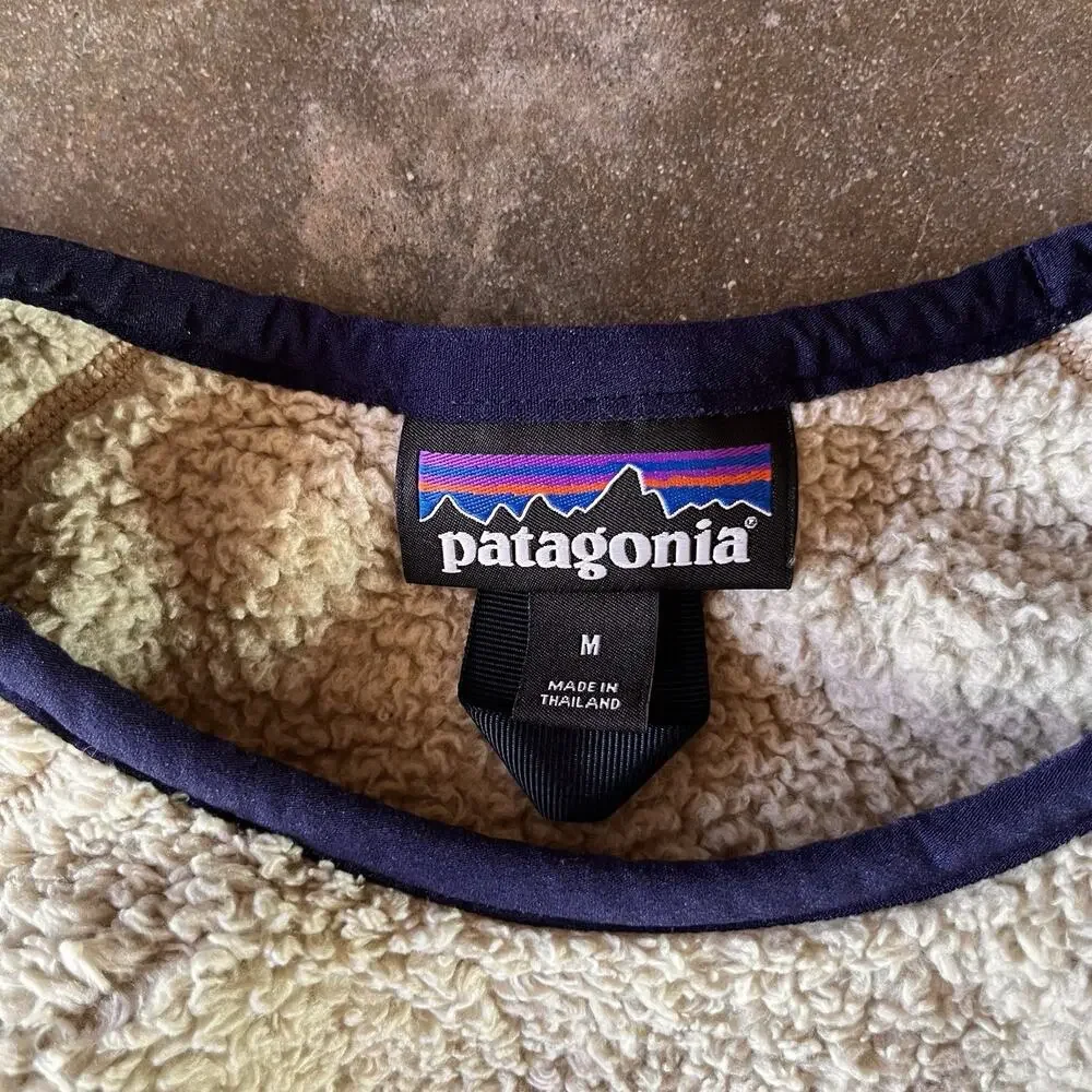 Patagonia Los Gatos Sherpa Fleece Beige Hiking/granola Sweater